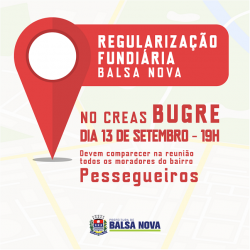 Nova etapa da regularização fundiária atende a localidade de Pessegueiros